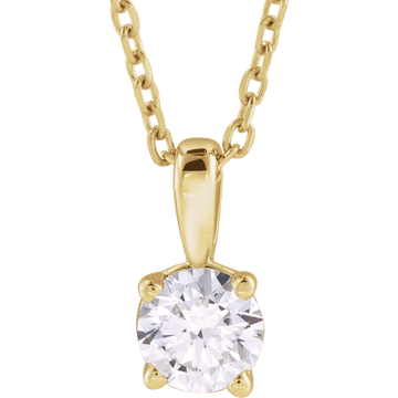 Éclat Doré Lab-Grown/Natural Diamond Pendant Necklace