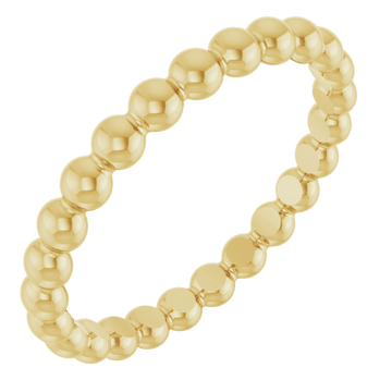 Perle Dorée  Beaded Stackable Ring
