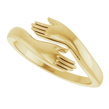 GC Amore Hug Ring | Solid 14K Yellow Gold