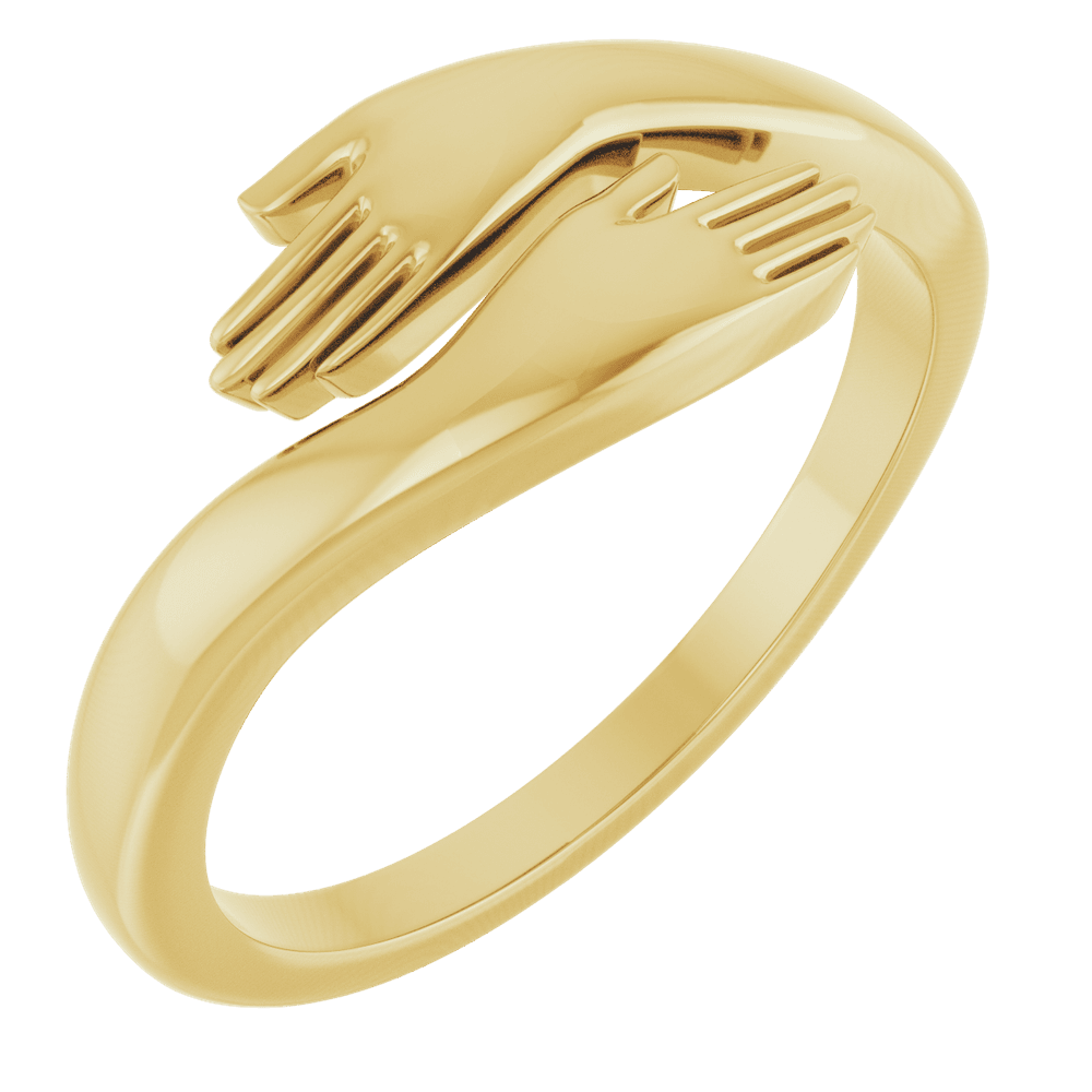 GC Amore Hug Ring | Solid 14K Yellow Gold