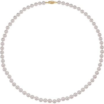 Lumière Akoya 14K Yellow Gold Cultured White Akoya Pearl 20" Necklace
