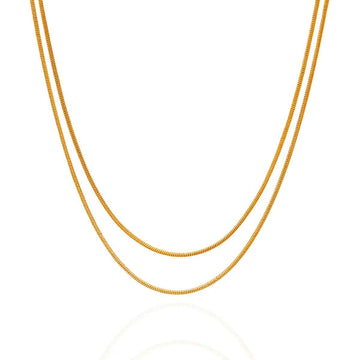 Élégance Dorée – Snake Chain Necklace