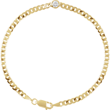 Noéline Pavé 14K Yellow Gold Natural Diamond Link Bracelet