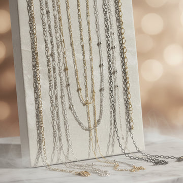 Chain By The Inch - Custom Length Gold & Rhodium
