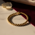 Custom Bead Bracelet with gold beads